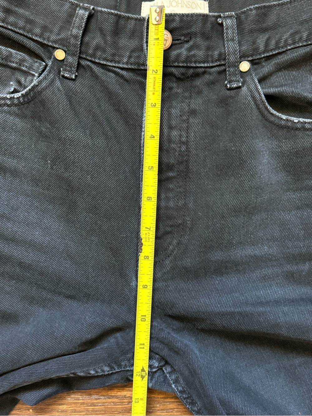 Ulla Johnson The Agnes Jean in Black Smoke Size 26 Made in USA Straight Leg Slim - Picture 12 of 15